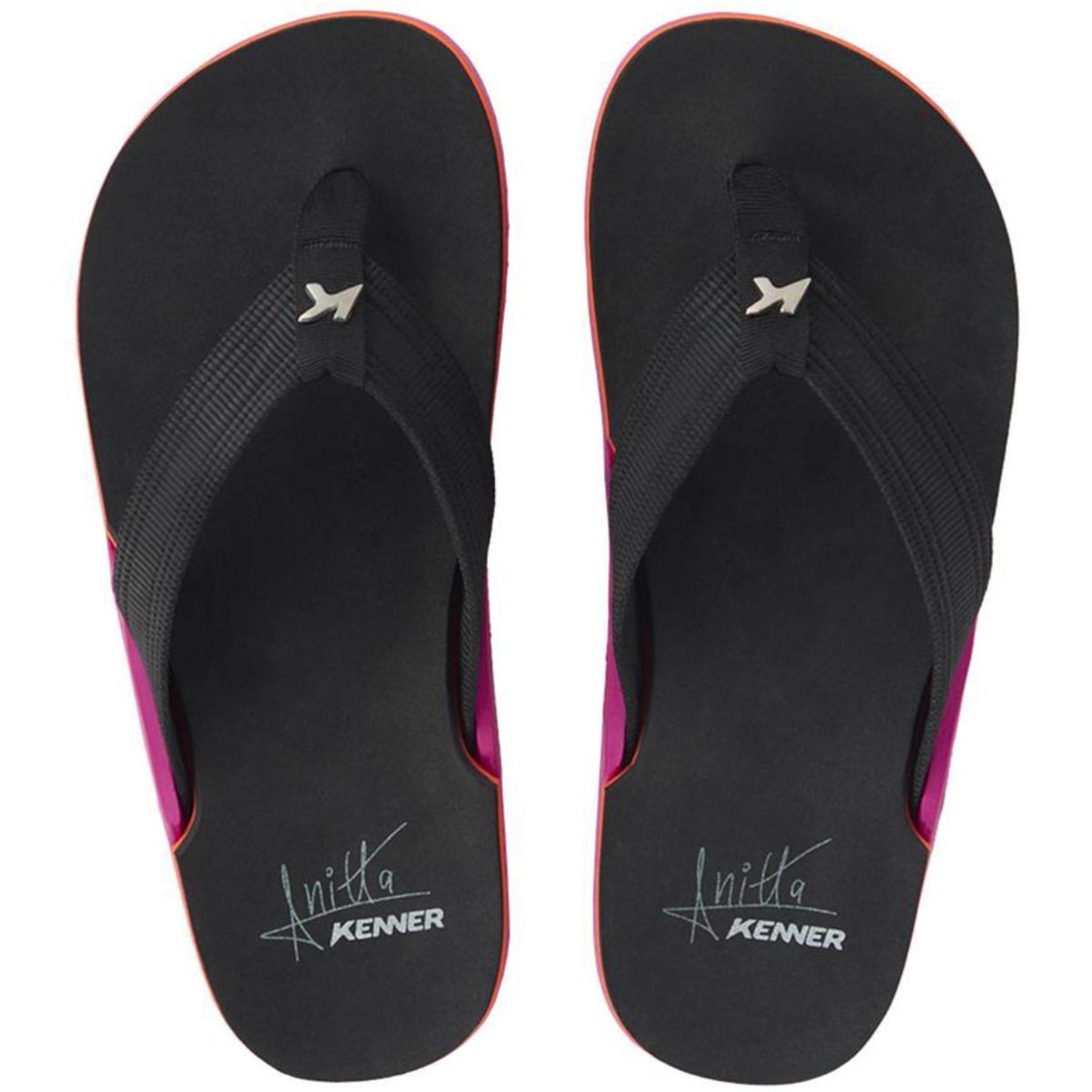 Chinelo Kenner Anitta Nk6 Pro Masculino - Preto e Rosa - Foto 2