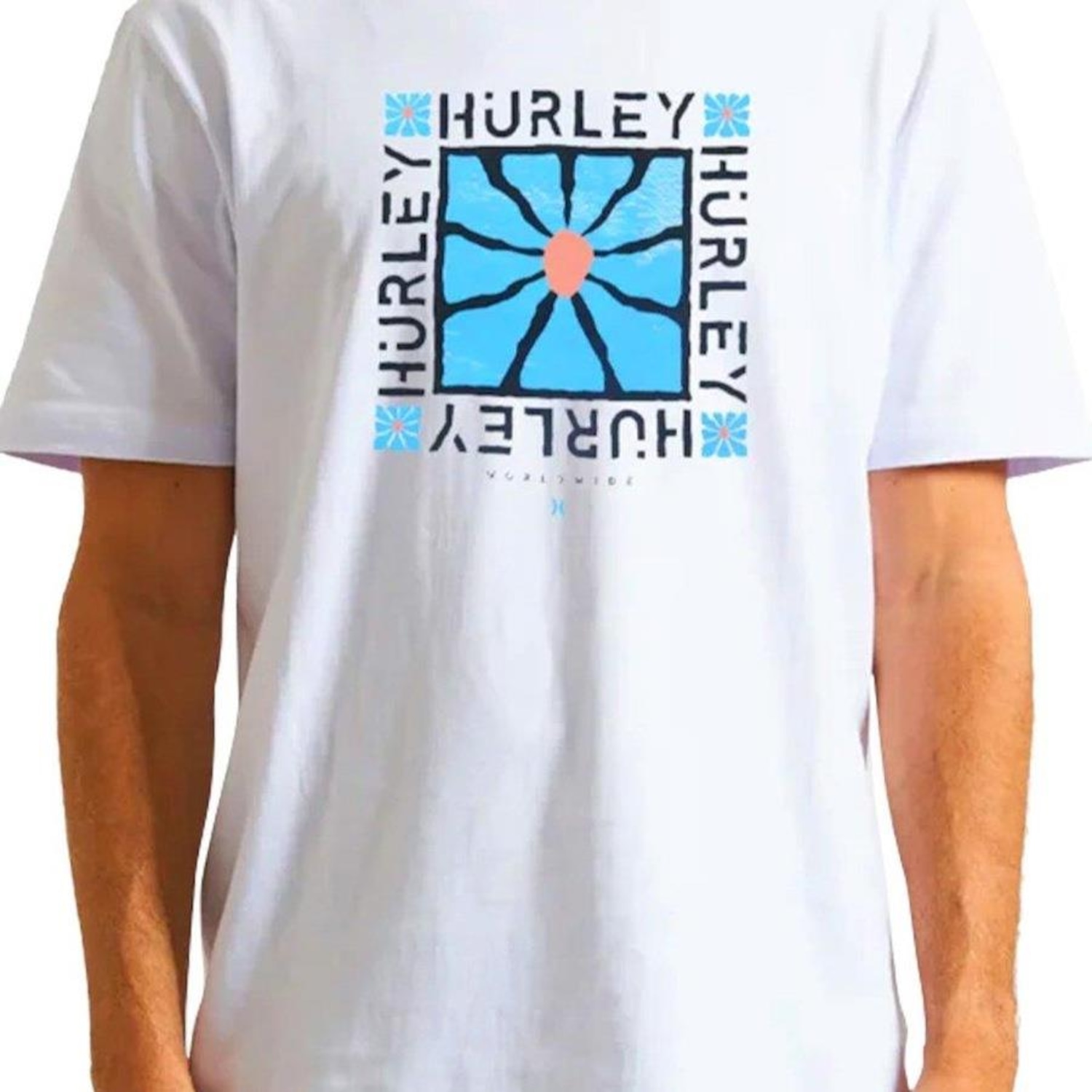 Camiseta Hurley Flower - Masculina - Foto 3