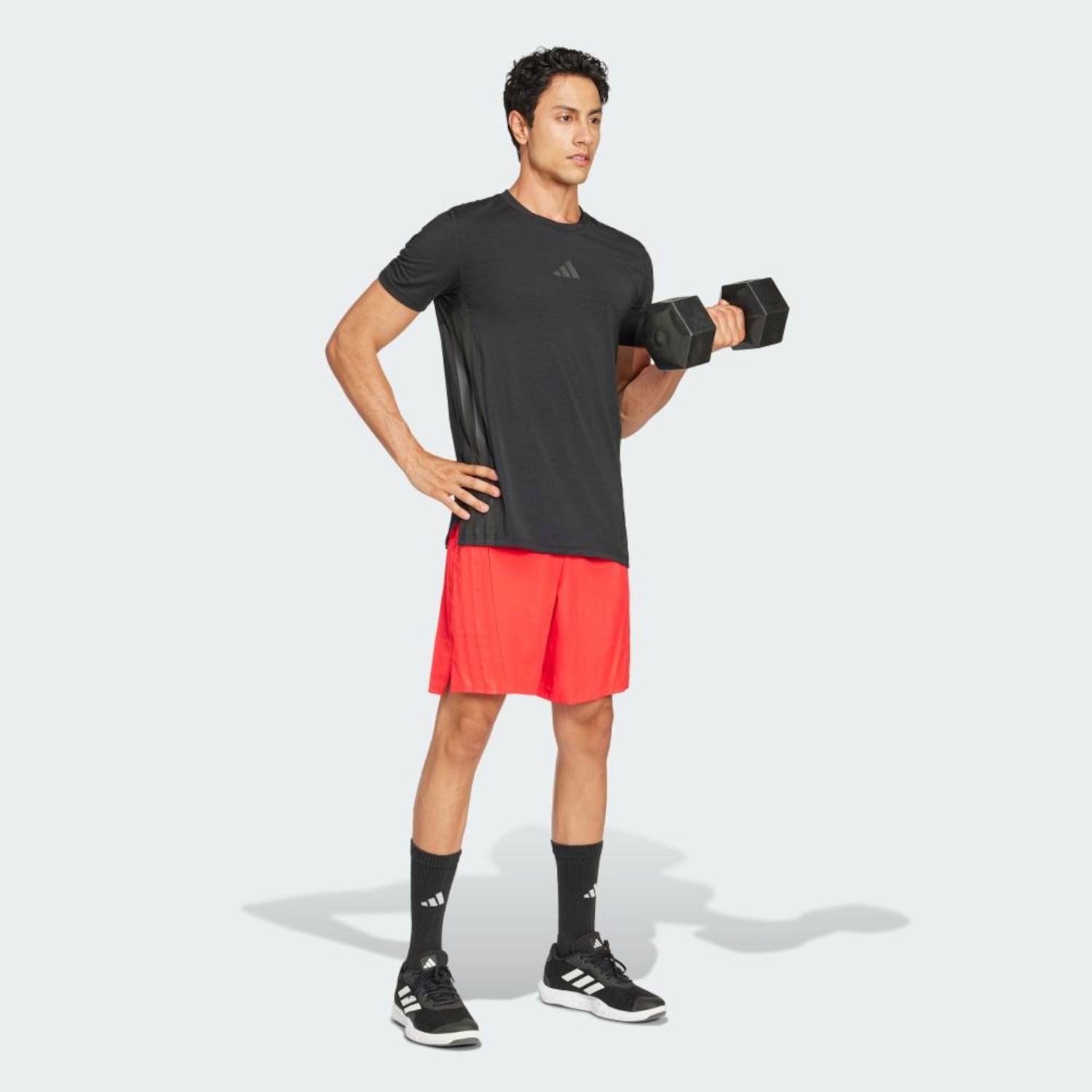Camiseta adidas Designed 4 Training Três Listras - Masculina - Foto 4