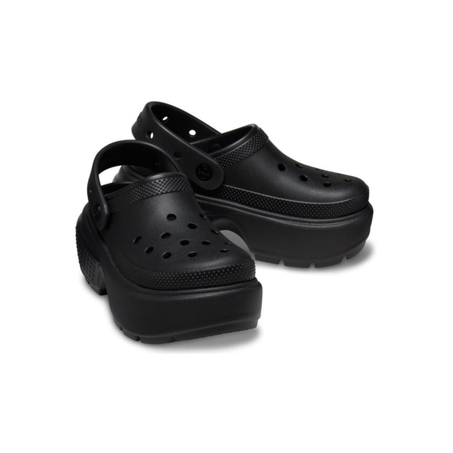 Sandália Crocs Stomp Clog Black - Unissex - Foto 4
