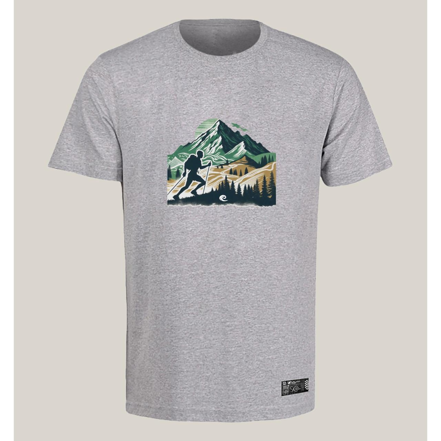 Camiseta Wss Algodão Prime Mountain Summit - Masculina - Foto 1