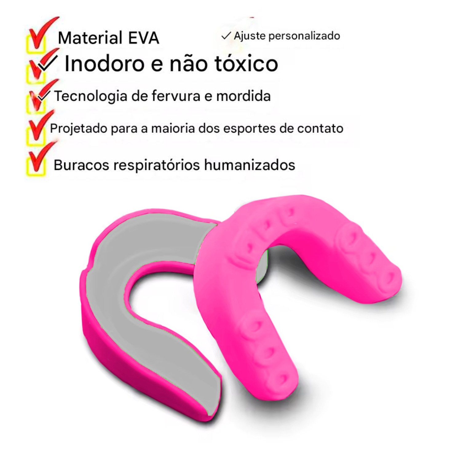Protetor Bucal Gold Sports Slim Fit em EVA - Foto 4
