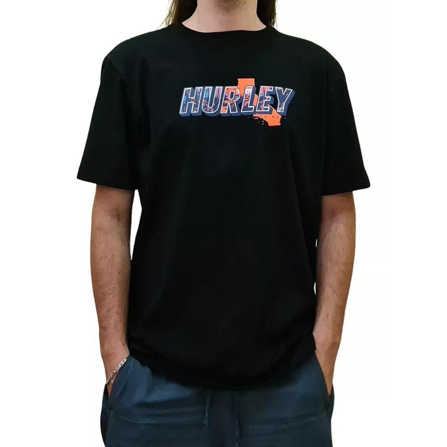 Camiseta Hurley Fastfornia SM25 - Masculina - Foto 1