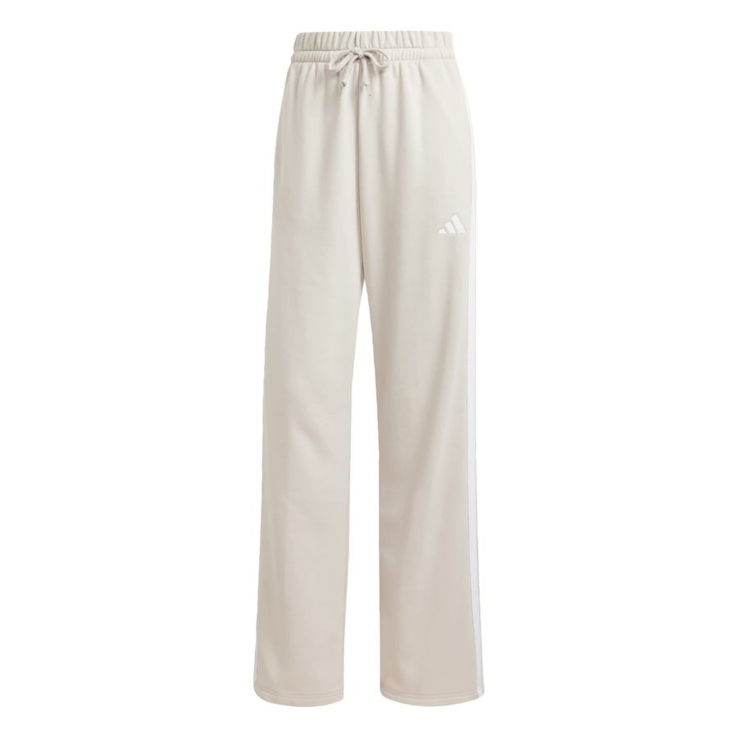 Calça Moletinho adidas Barra Aberta Essentials Três Listras - Feminina - Foto 1