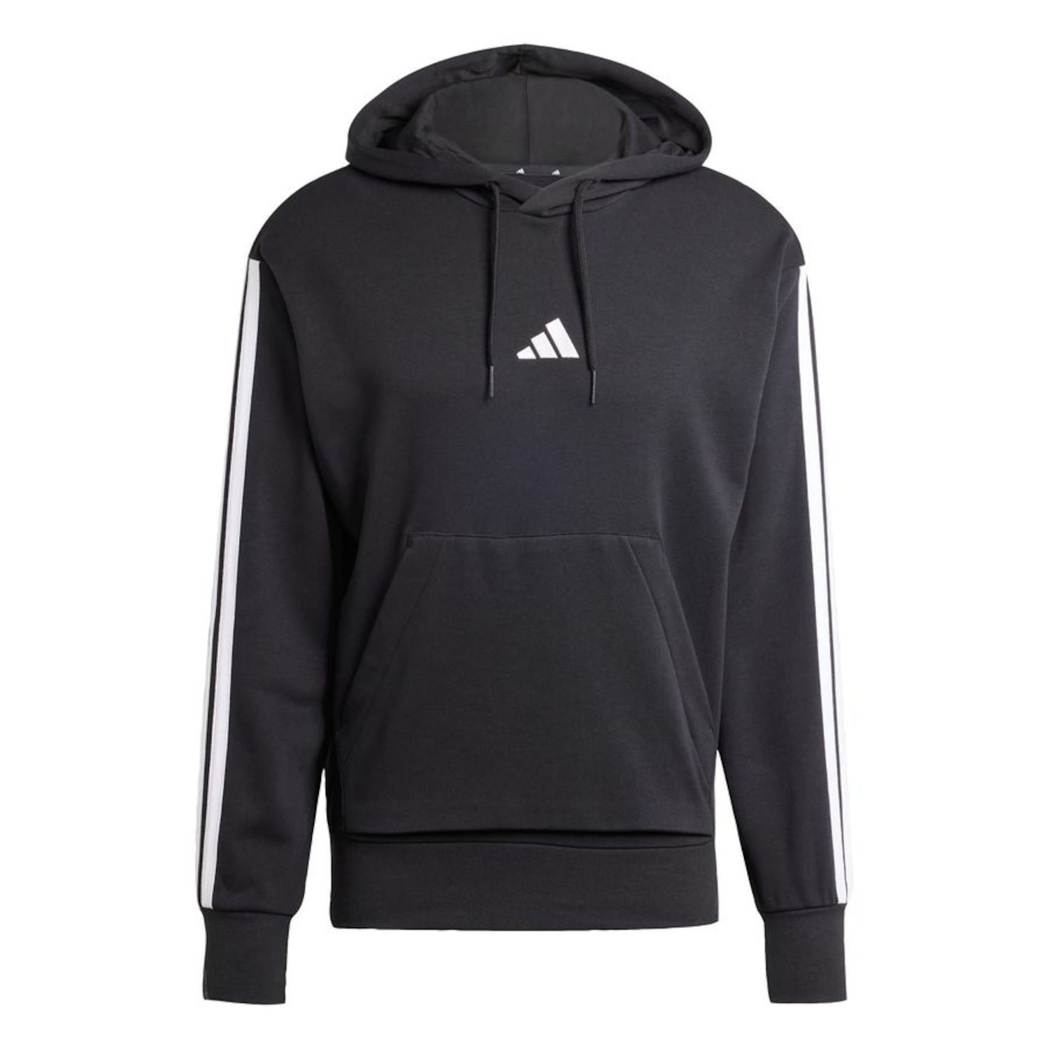Blusão de Moletinho Capuz adidas Essentials 3-Stripes - Masculino - Foto 1