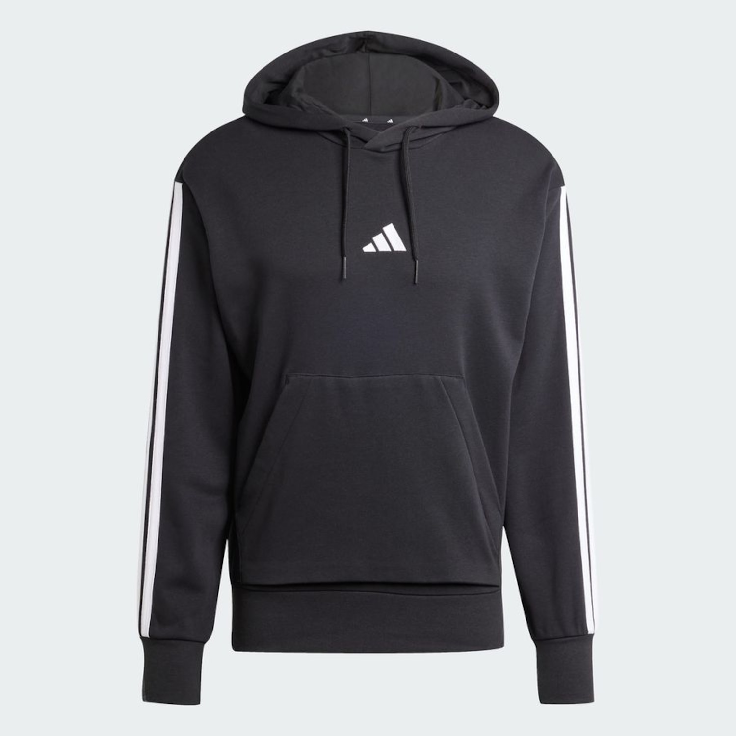 Blusão de Moletinho Capuz adidas Essentials 3-Stripes - Masculino - Foto 3