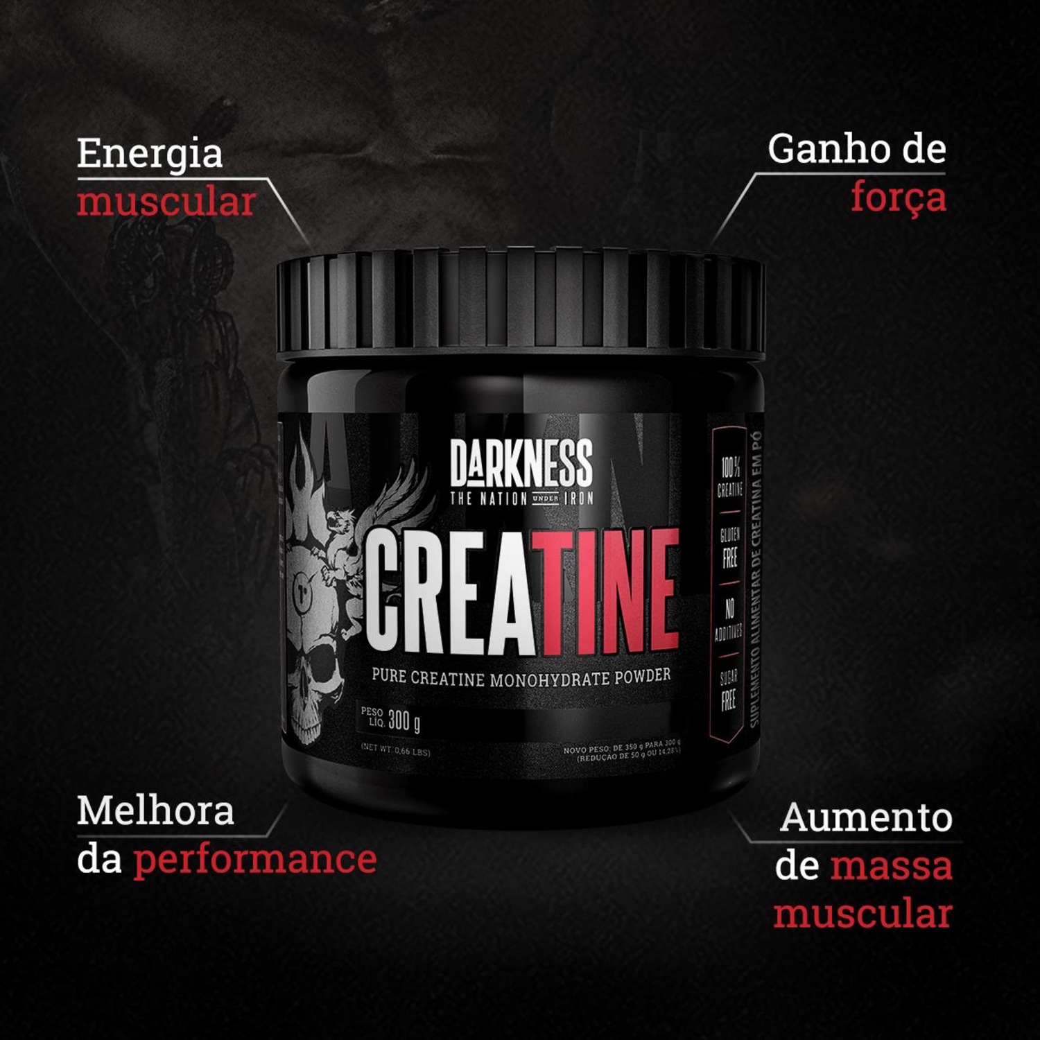 Creatine Darkness 300g - Foto 2