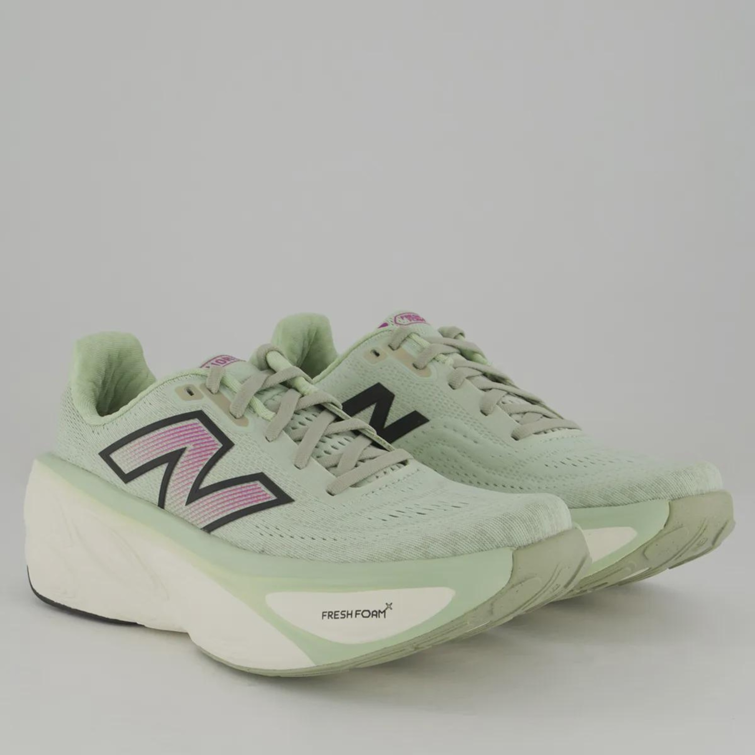 Tênis New Balance Fresh Foam X More V5 Feminino Verde - Foto 2