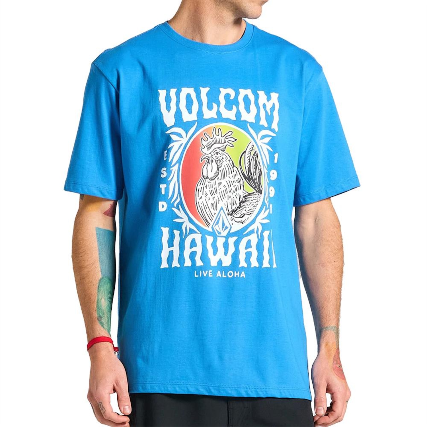 Camiseta Volcom Aloha Rooster SM25 - Masculina - Foto 1