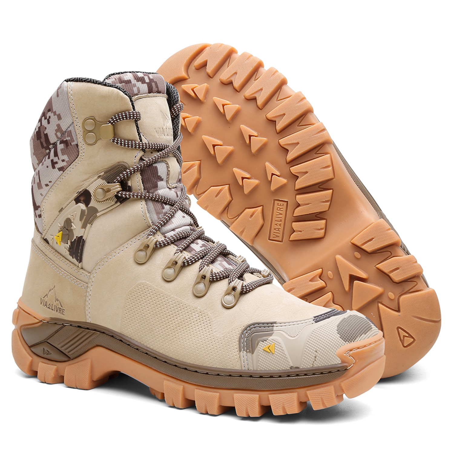 Coturno Cano Alto Vegas Bota Adventure Trilha Cen - Masculino - Foto 3