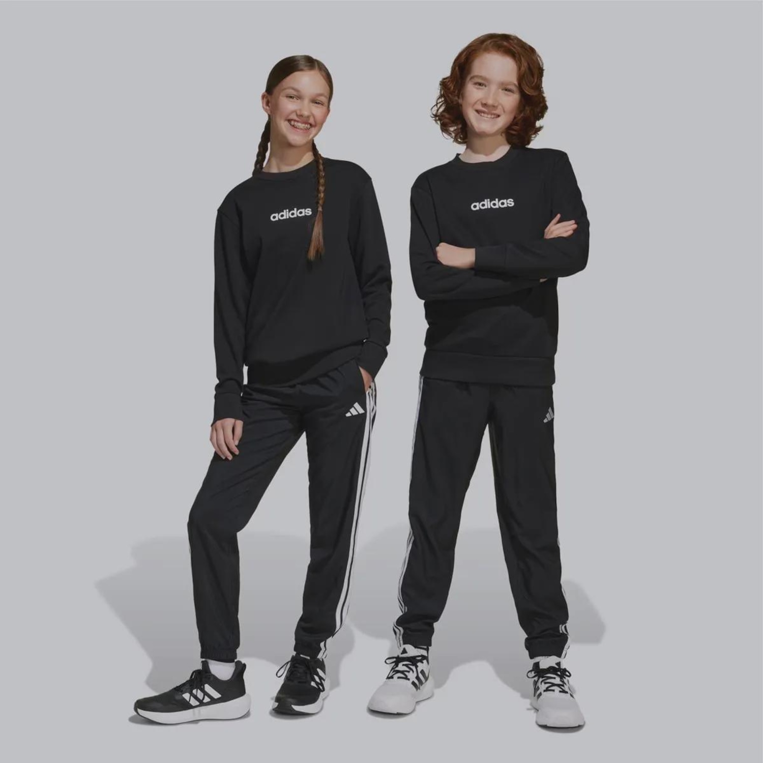 Calça adidas 3 Stripes - Infantil - Foto 1