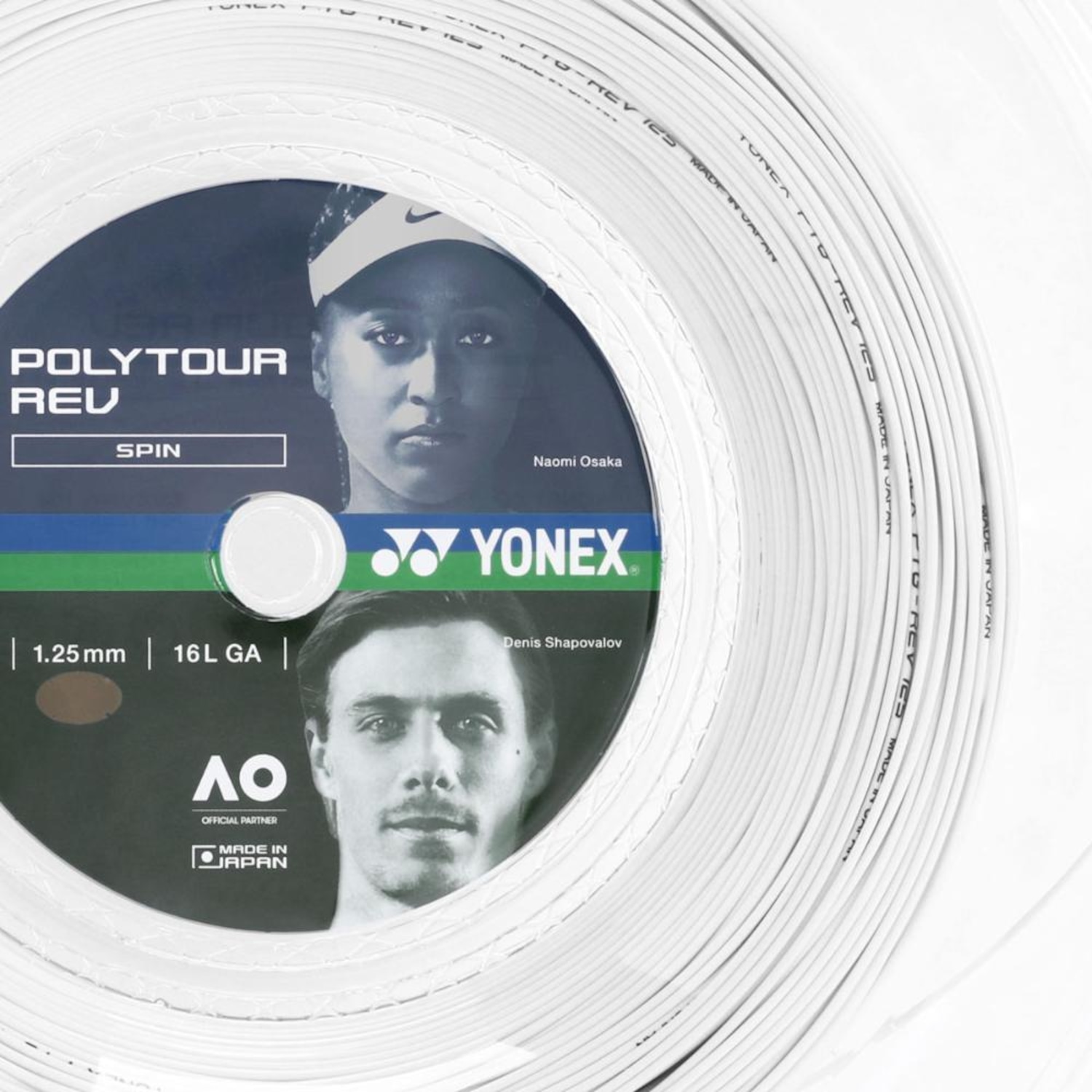 Corda Yonex Poly Tour Rev 16l 1.25mm Rolo Com 200 Metros - Foto 2