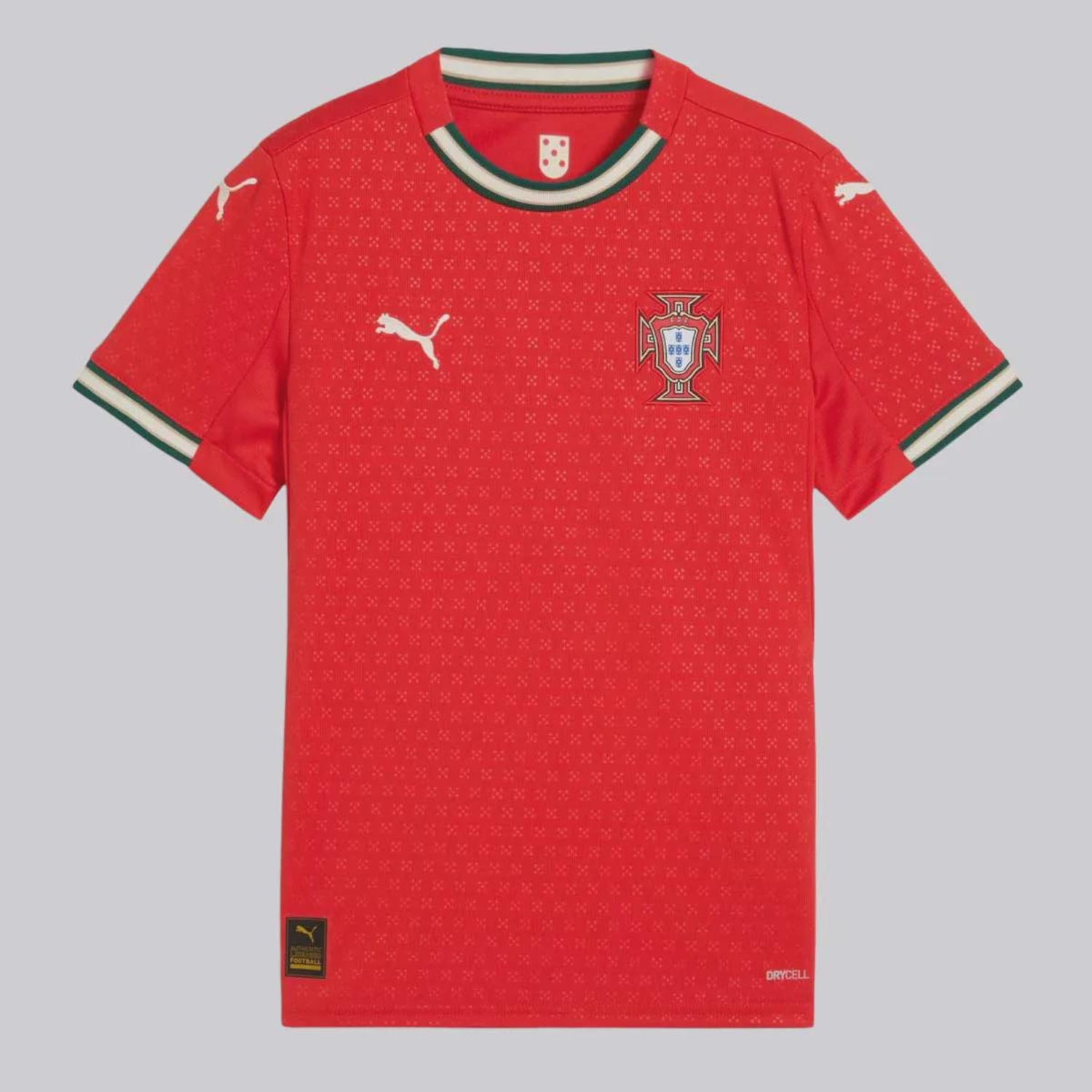 Camisa Puma Portugal Home 2025 - Infantil - Foto 1