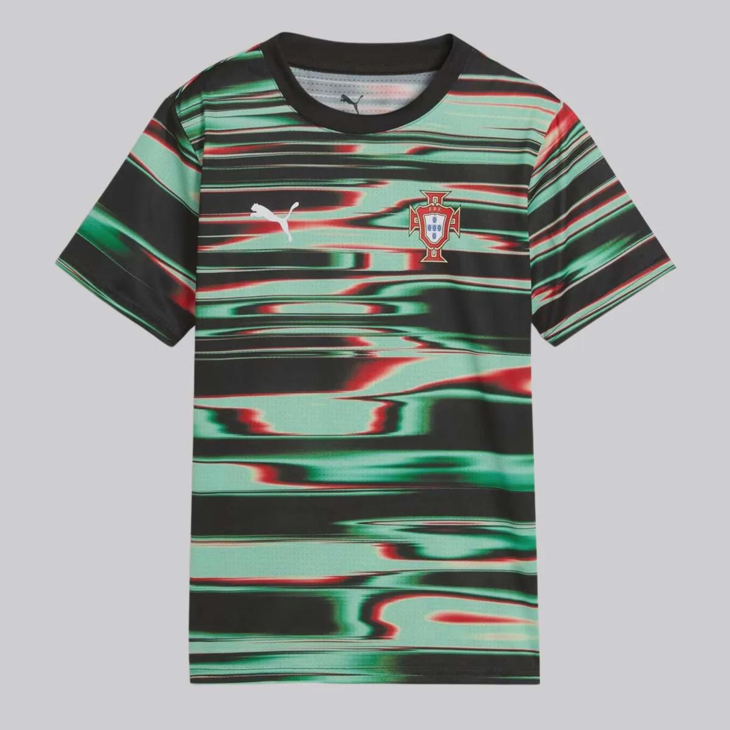 Camisa Portugal Pré-Jogo 2025 Puma - Infantil - Foto 1