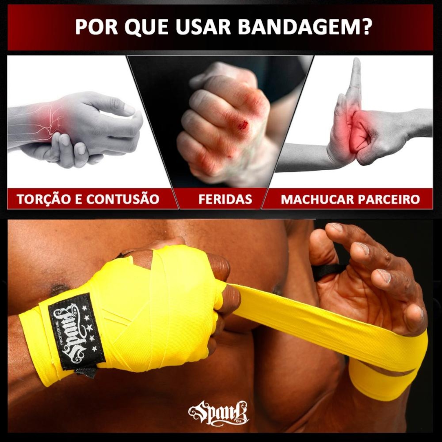 Bandagem Elástica 3 Metros RHINO by Spank - Foto 4