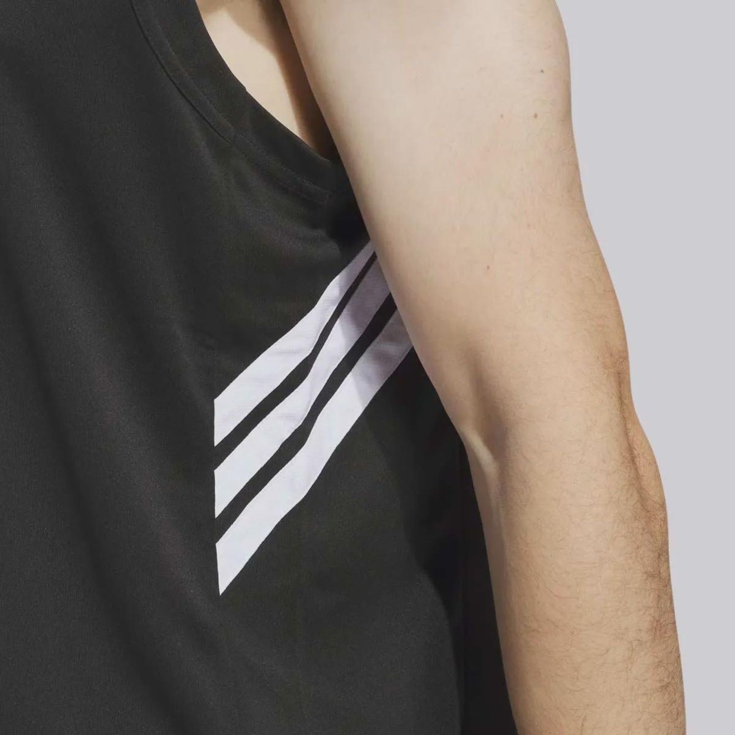 Camiseta Regata Adidas 3 Stripes - Masculina - Foto 4