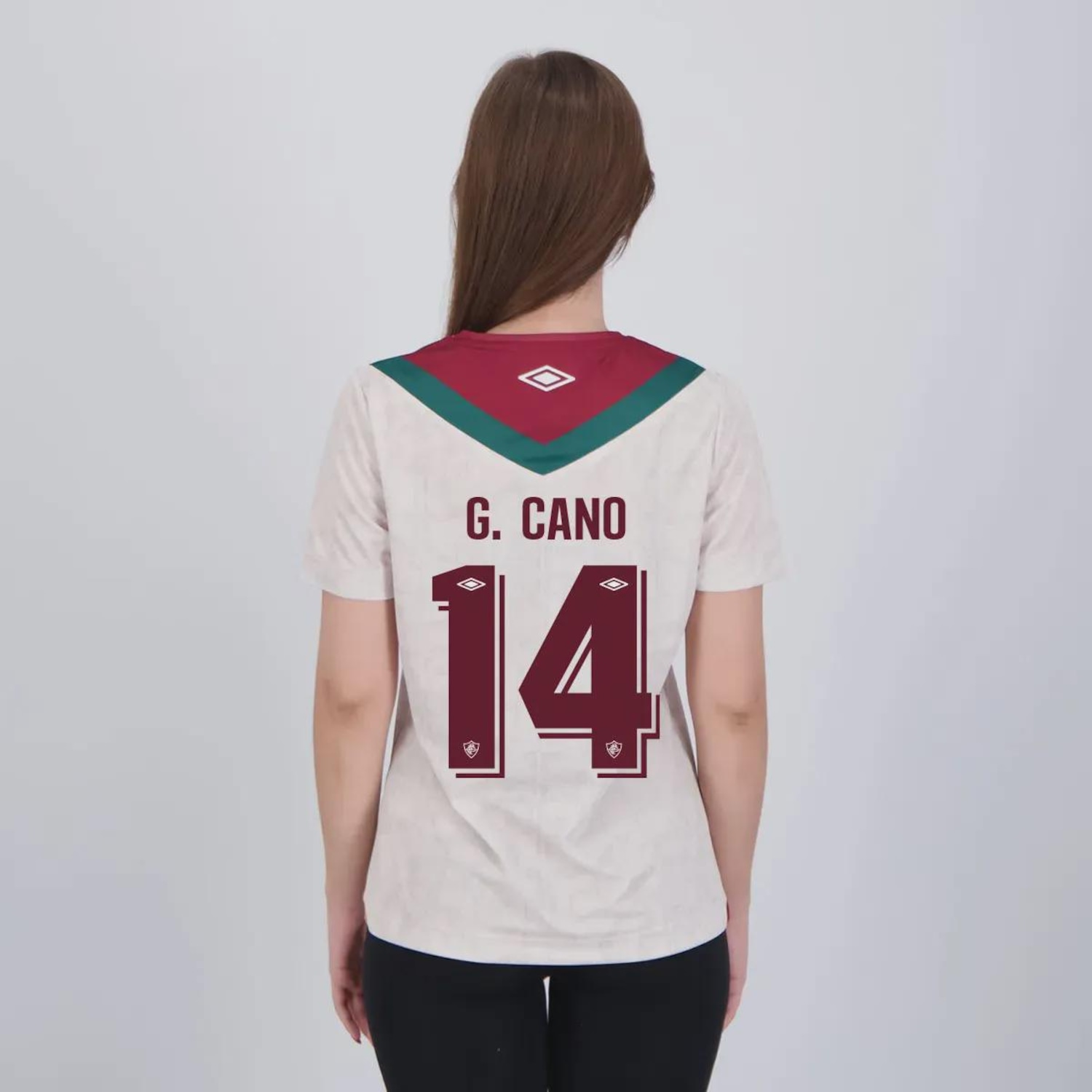 Camisa do Fluminense Umbro III 2024 14 G. Cano - Feminina - Foto 1