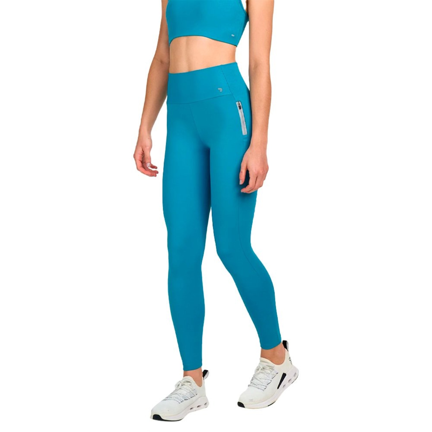 Calça Legging Alto Giro Refletível - Feminina - Foto 3