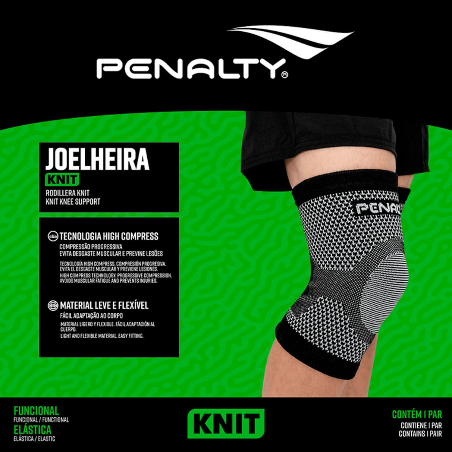 Joelheira Elástica Penalty Knit XXIII - Adulto - Foto 3