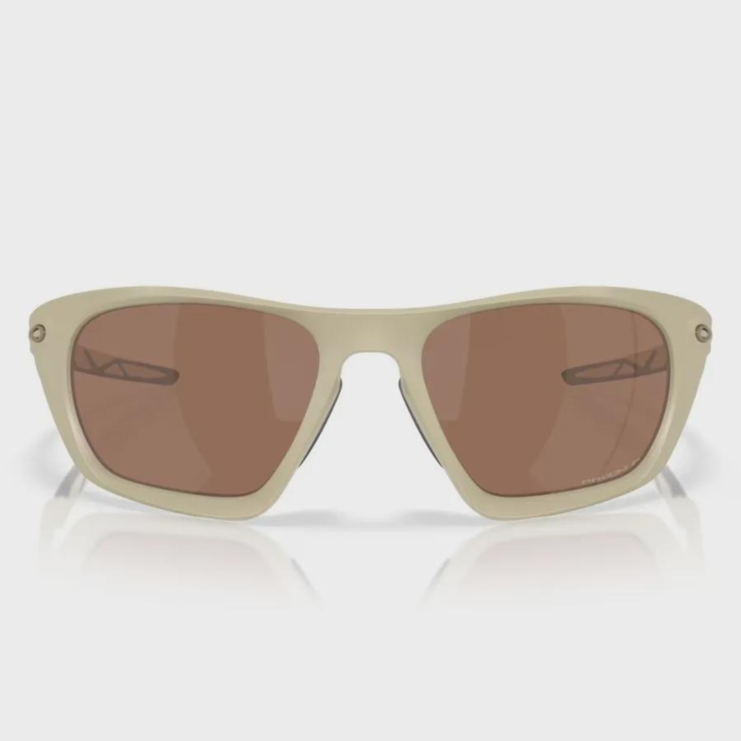 Óculos de Sol Oakley Unissex Lateralis Matte Sand Tungsten Iridium Polarized - Foto 3
