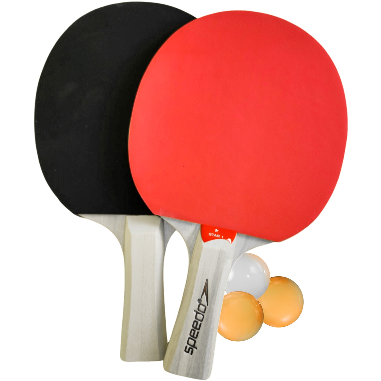 Kit Tênis De Mesa Speedo Star 1 - 2 Raquetes e 3 Bolas - Foto 1
