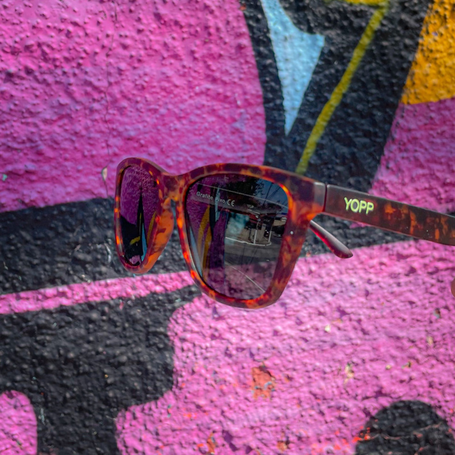 Óculos de Sol Yopp Unissex Polarizado Uv400 Grafite Pixo - Foto 3