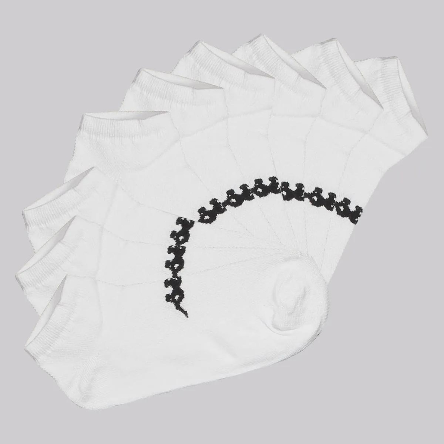 Kit Meia Sapatilha Kappa 9 Pares Cano Baixo - Tamanho 38 - 43 - Adulto - Foto 1