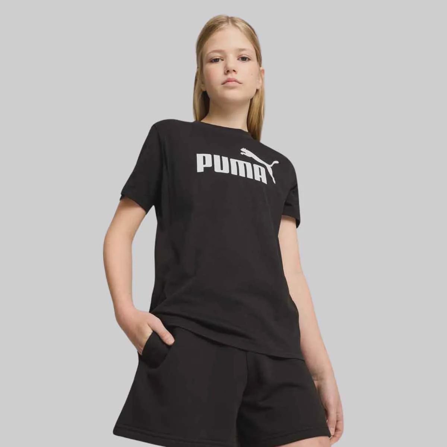 Camiseta Puma ESS NO. 1 Logo - Infantil - Foto 1
