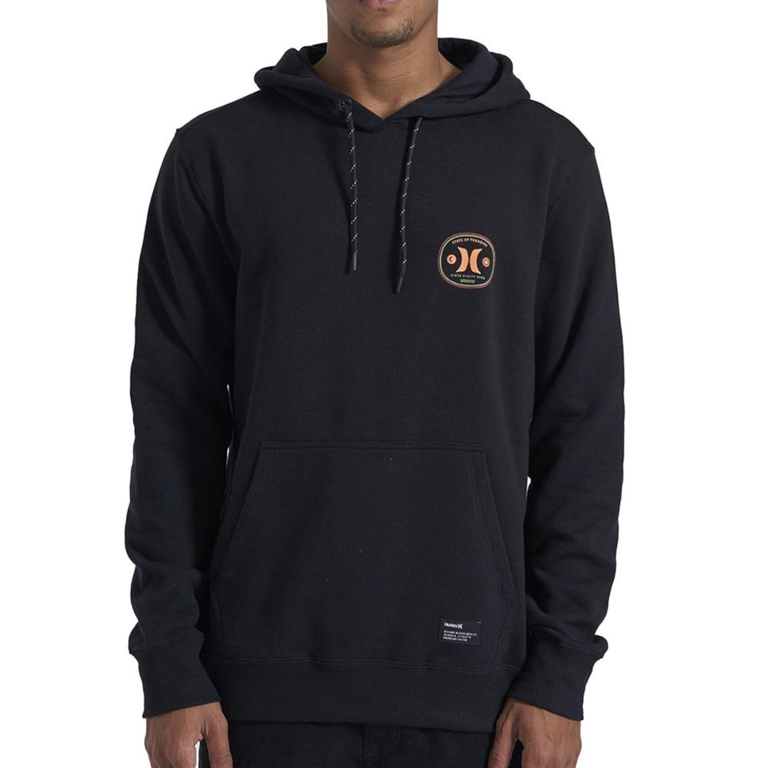 Blusão de Moletom Hurley Canguru Bottle WT25 com Capuz - Masculino - Foto 1