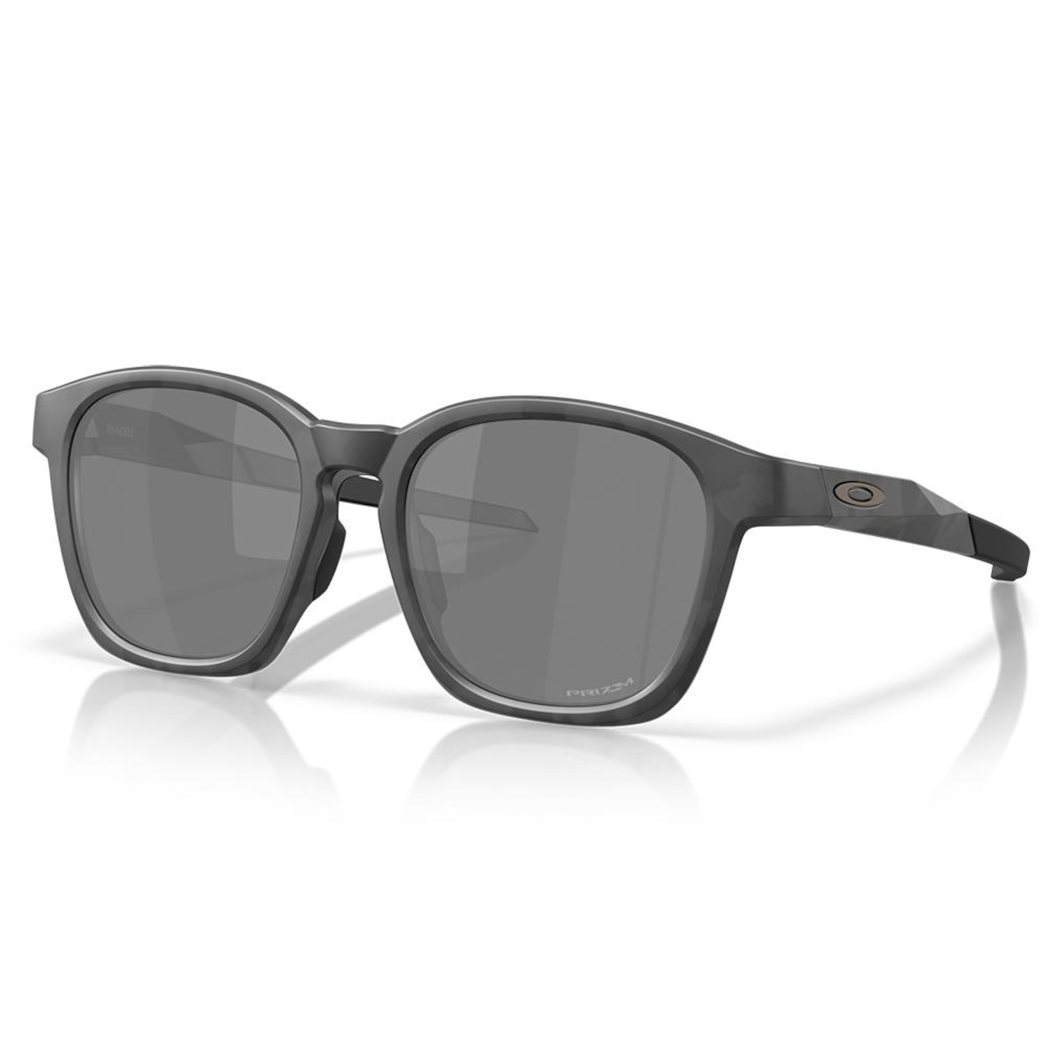 Óculos de Sol Unissex Oakley Shackle Matte Black Camo Prizm Black - Foto 1