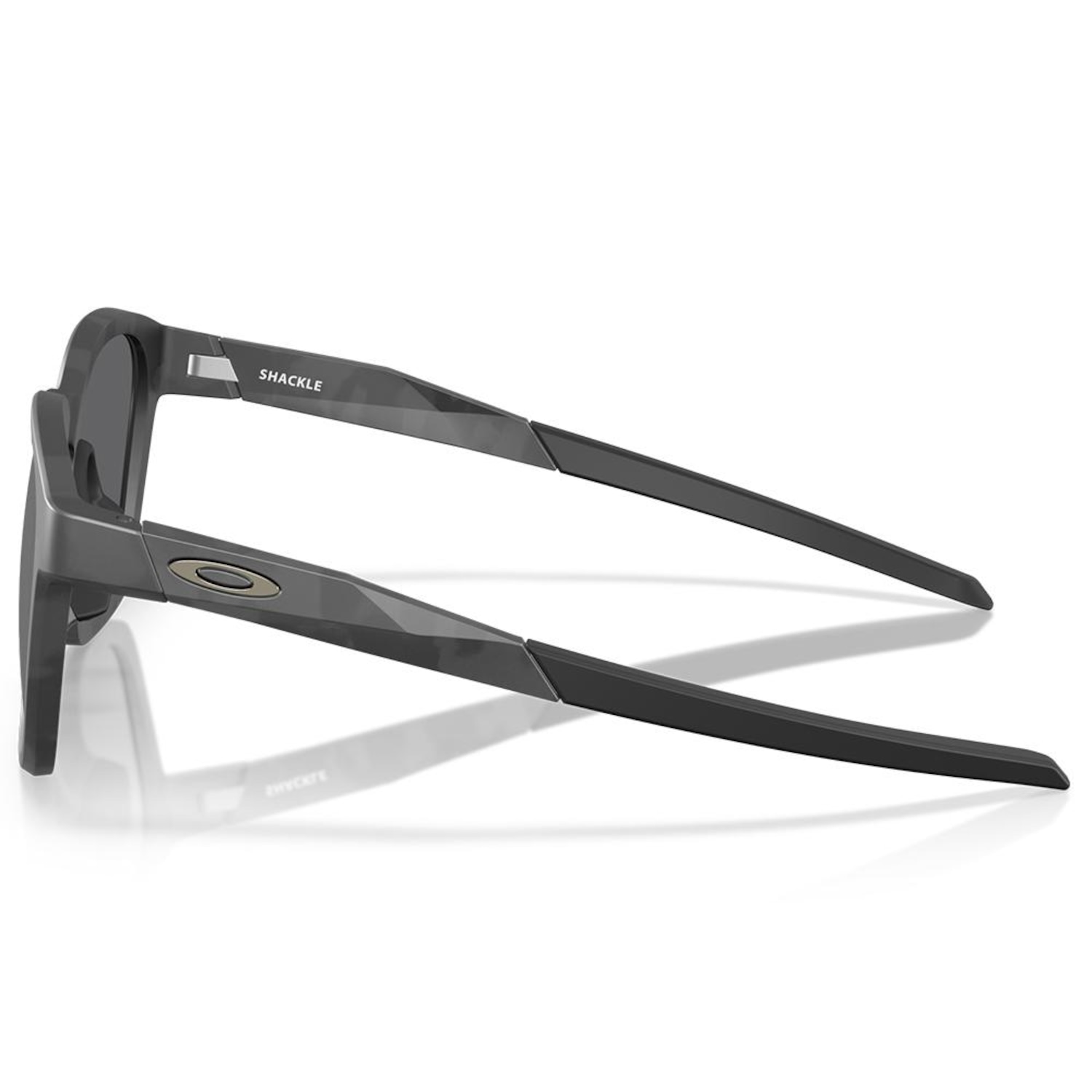Óculos de Sol Unissex Oakley Shackle Matte Black Camo Prizm Black - Foto 2