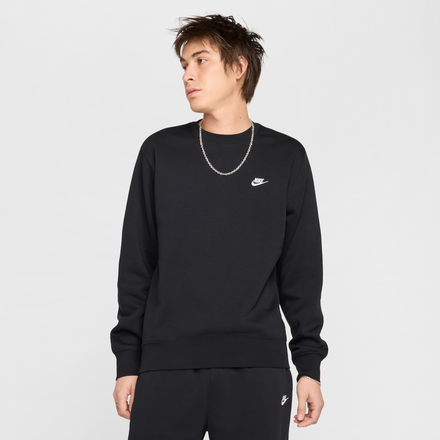 Blusão Masculino Nike Club Crew - Foto 1