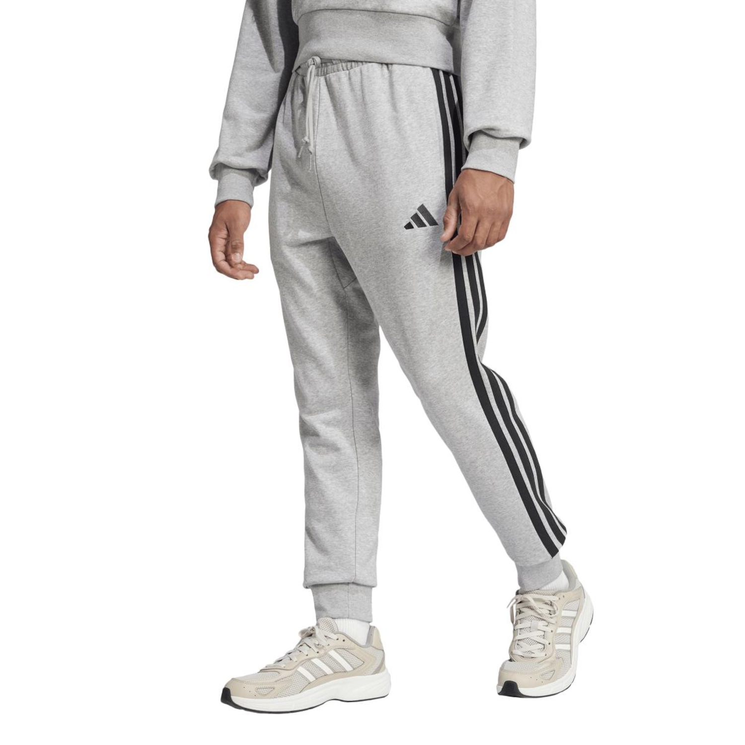 Calça adidas Essentials French Terry 3 Listras Masculina - Foto 1