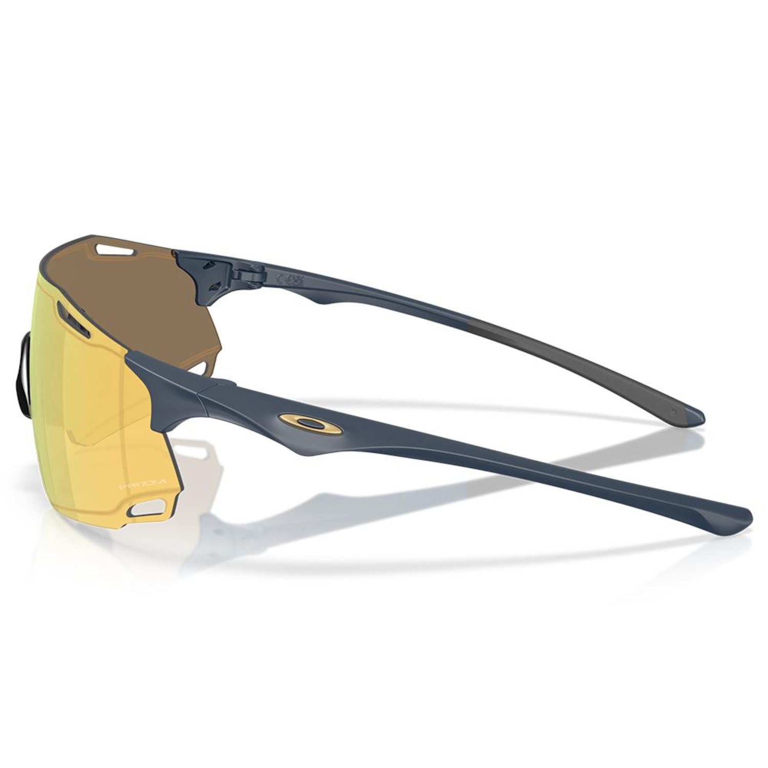 Óculos de Sol Unissex Oakley Cybr Dyno Matte Abyss Prizm 24k - Foto 2