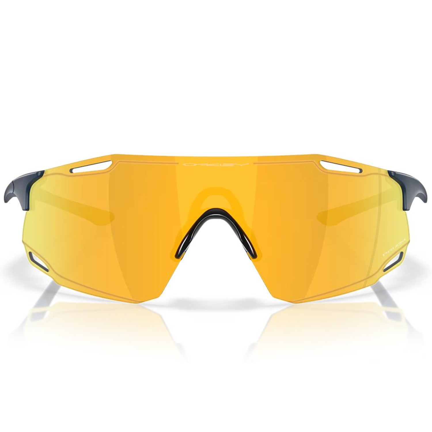 Óculos de Sol Unissex Oakley Cybr Dyno Matte Abyss Prizm 24k - Foto 3