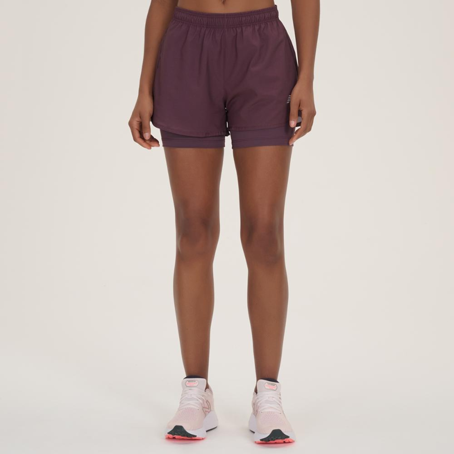 Short Feminino New Balance Sport Essentials 2 In 1 - Foto 1