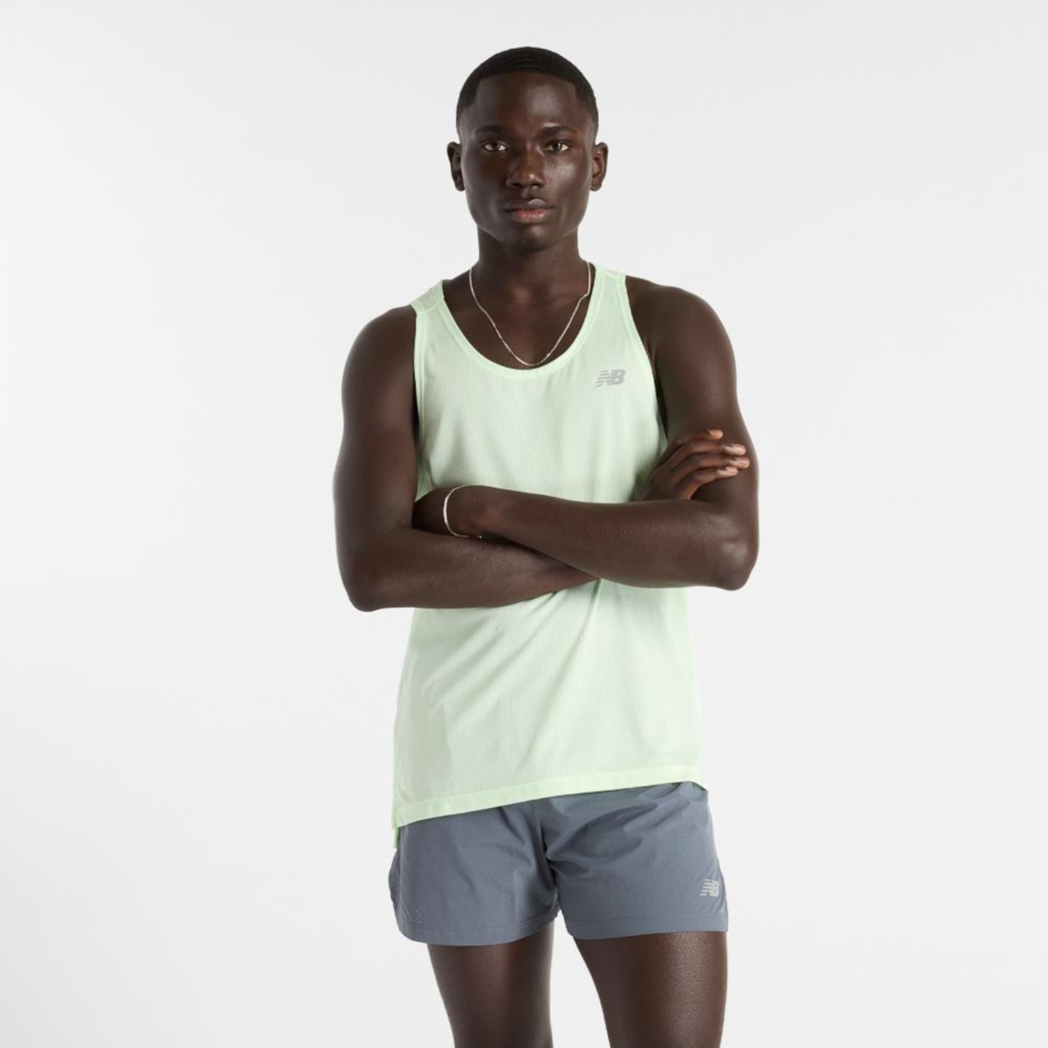 Camiseta Regata Masculina New Balance Atlhetics Run - Foto 1