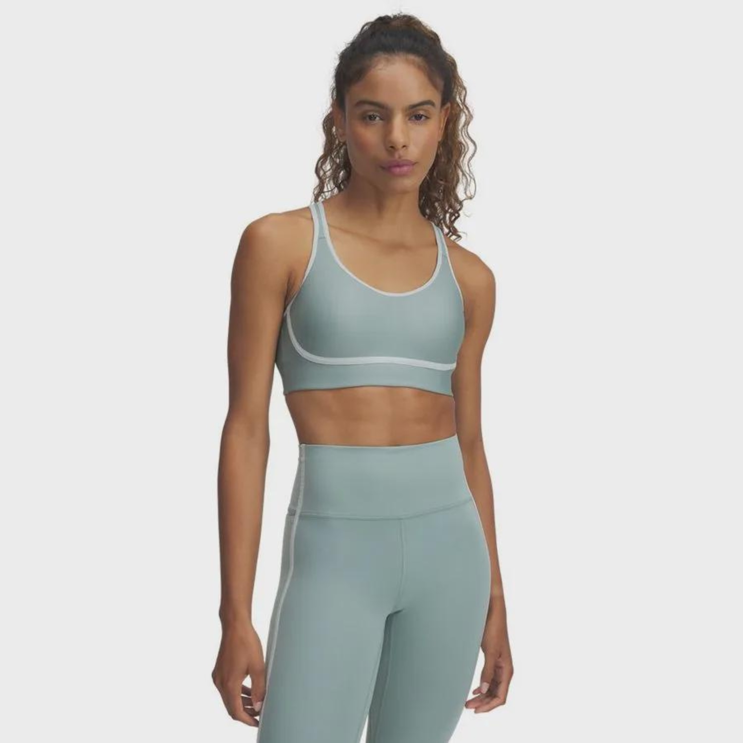 Top Under Armour Infinity Mid Piped Feminino - Foto 1