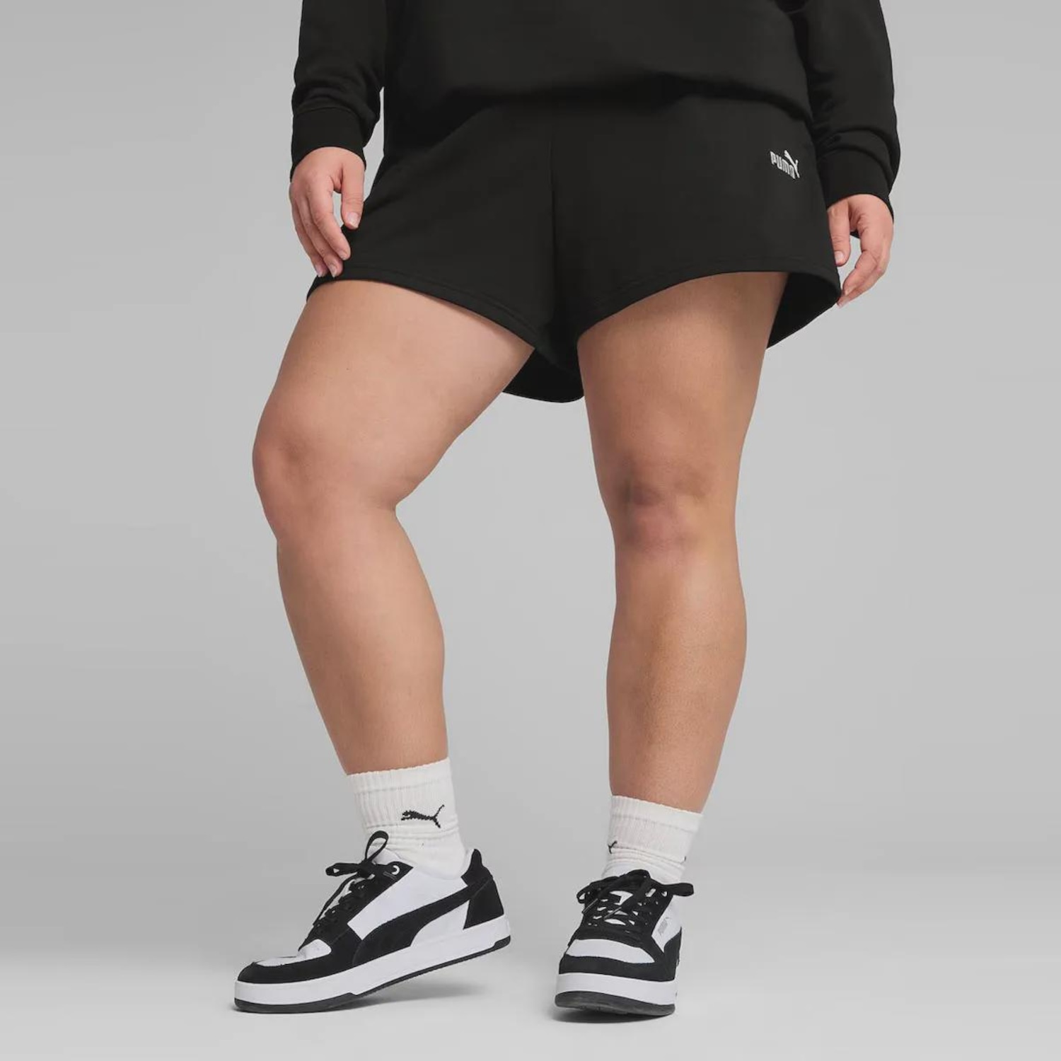 Shorts Puma ESS Small NO. 1 Logo 4 Feminino - Foto 4