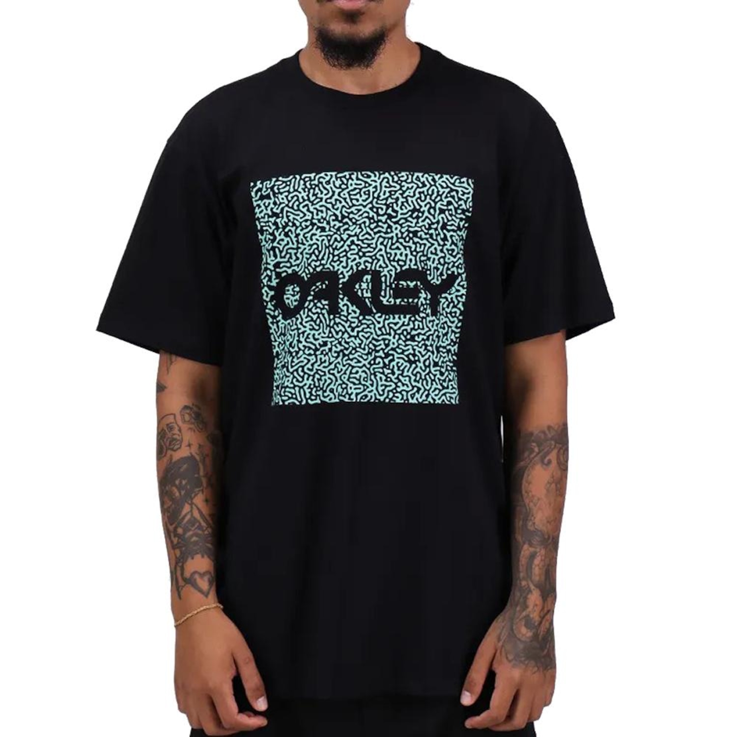 Camiseta Masculino Oakley Coral Organic Square - Foto 1