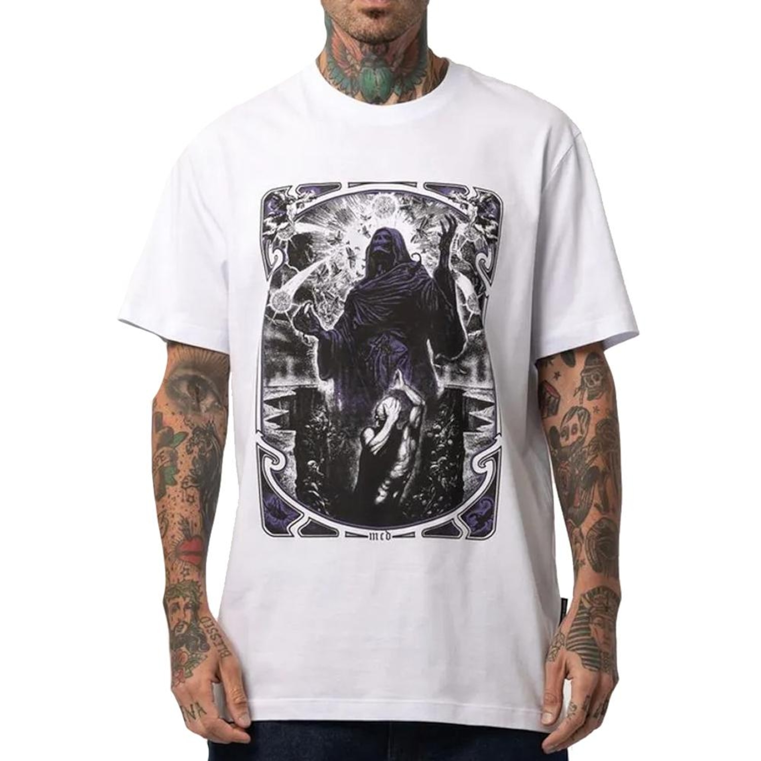 Camiseta Masculina MCD Quinta Trombeta Gafanhot - Foto 1