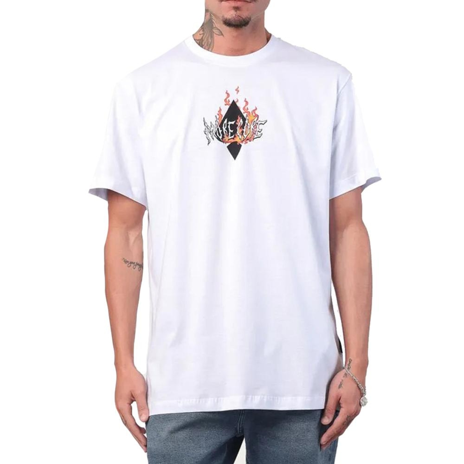 Camiseta Masculina MCD Anjo Fogo Morecore - Foto 1