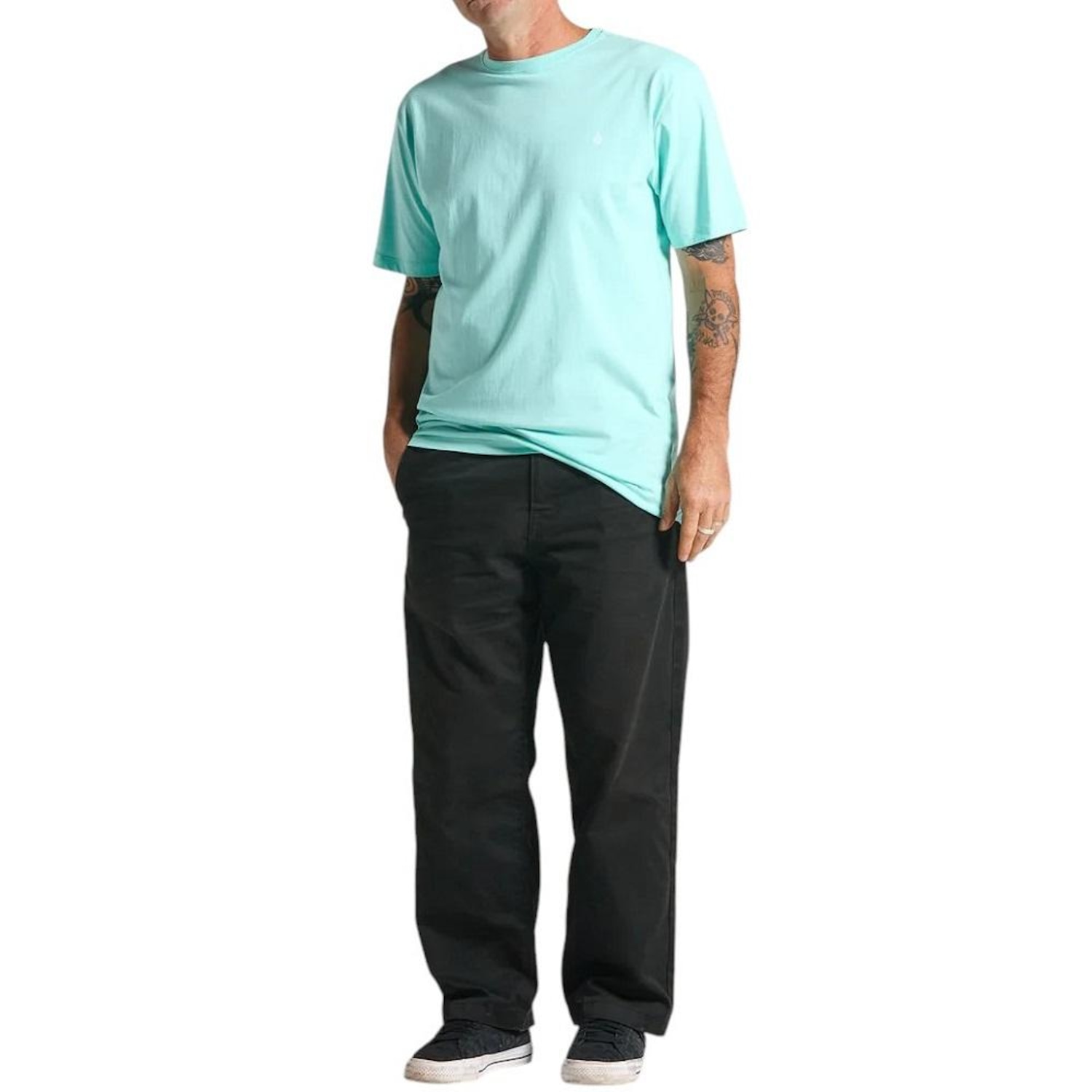 Camiseta Masculina Volcom Silk Sonte Blanks - Foto 1