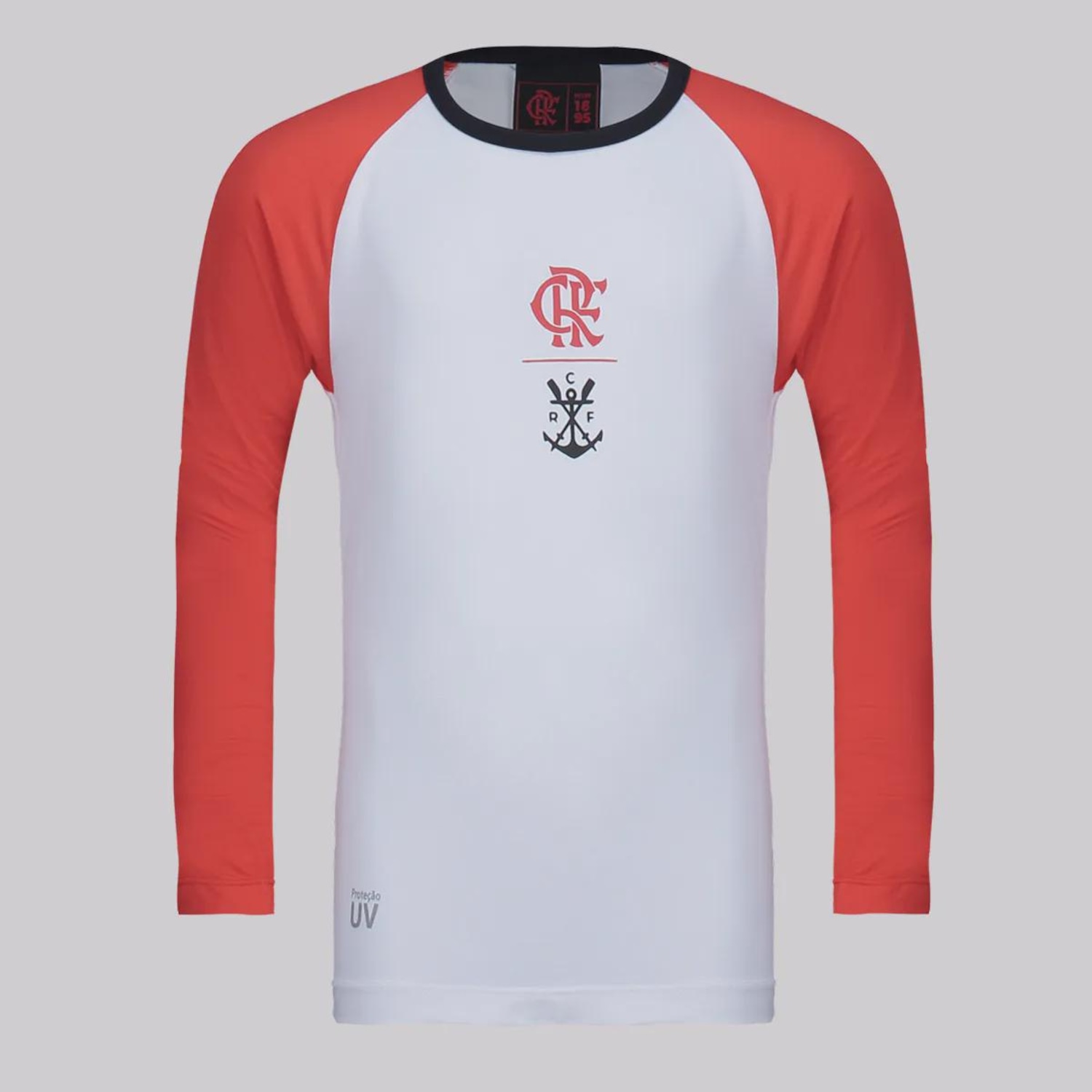 Camisa do Flamengo Plaga Manga Longa Infantil - Foto 1