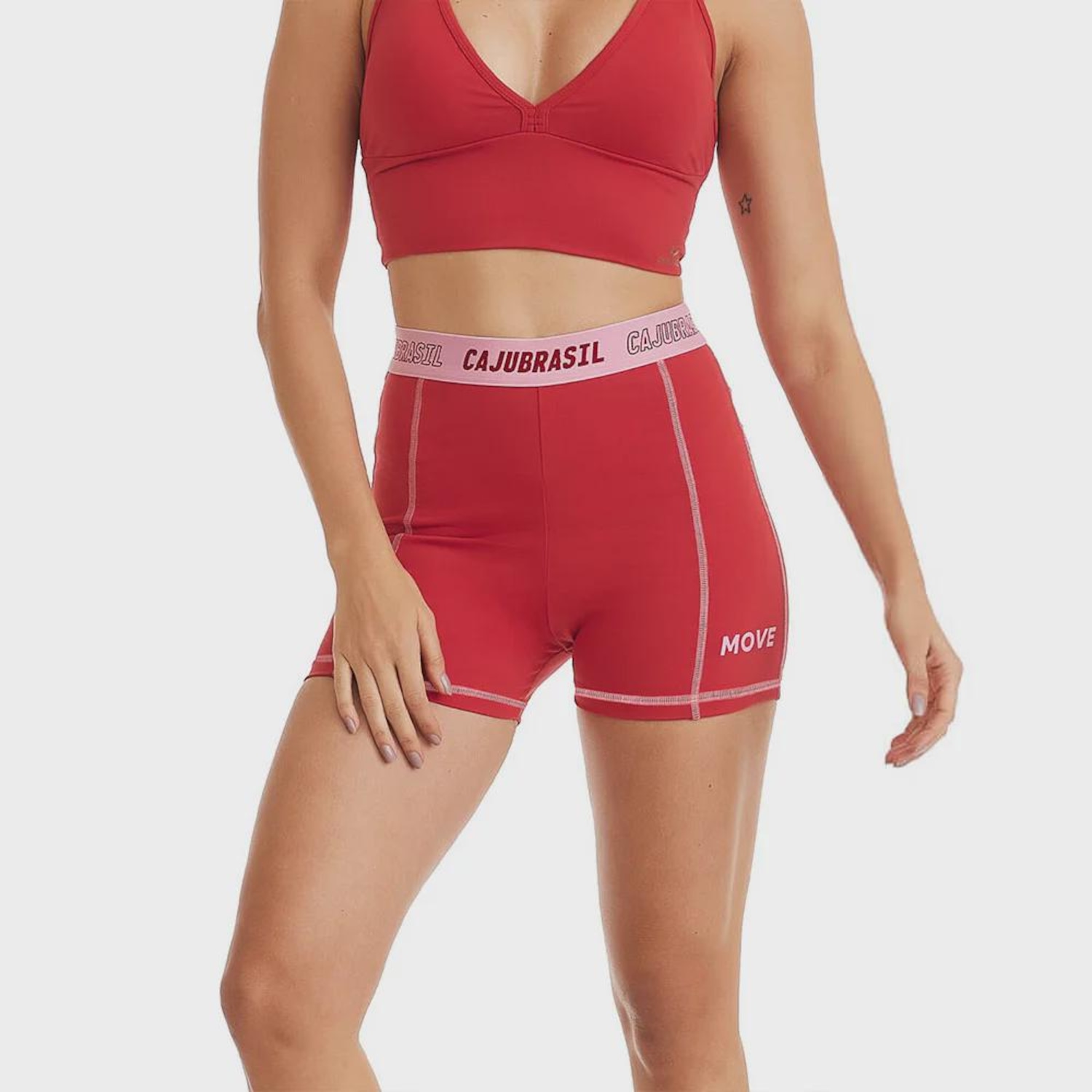 Short Feminino Caju Brasil Nz Move - Foto 1