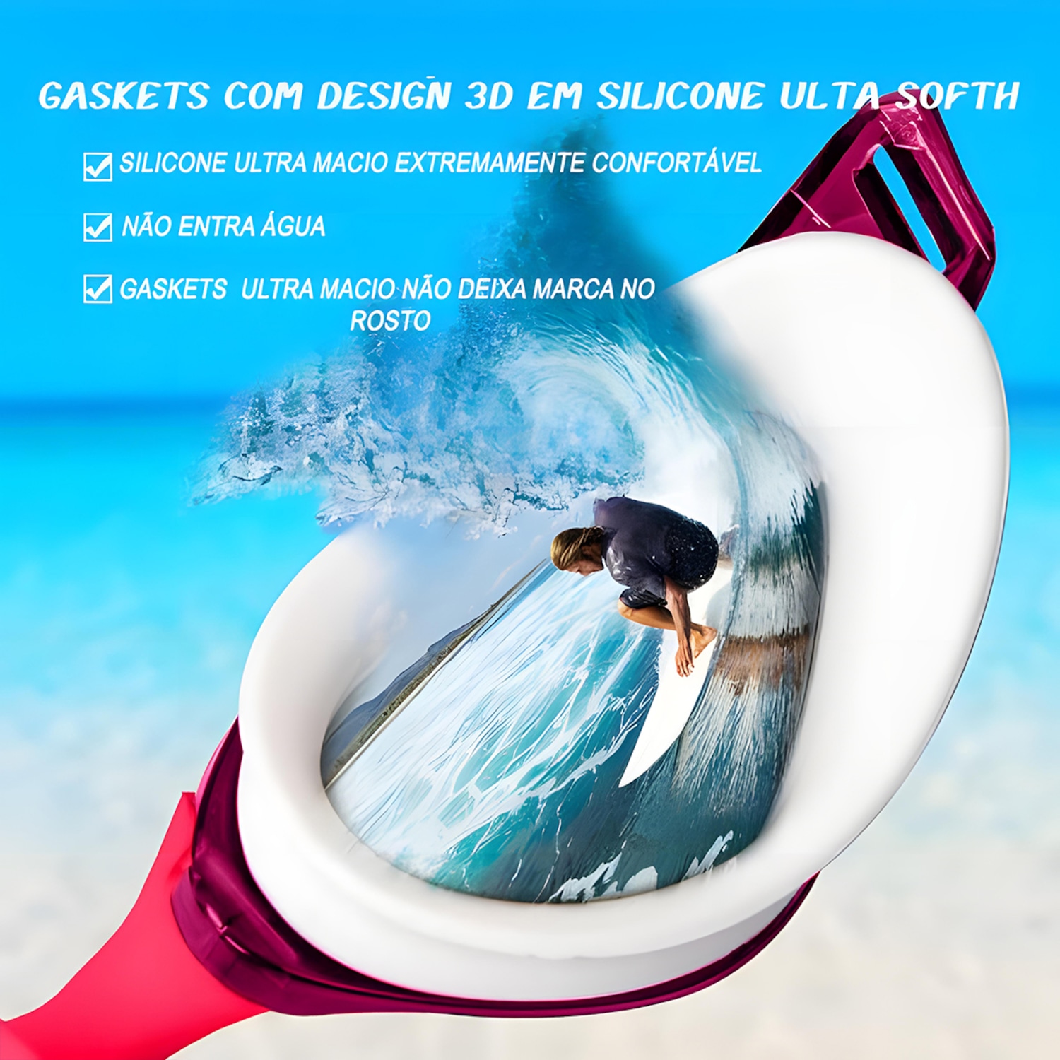 Óculos de Natação Gold Sports Vanquisher Pro Performance 7.0 - Adulto - Foto 3