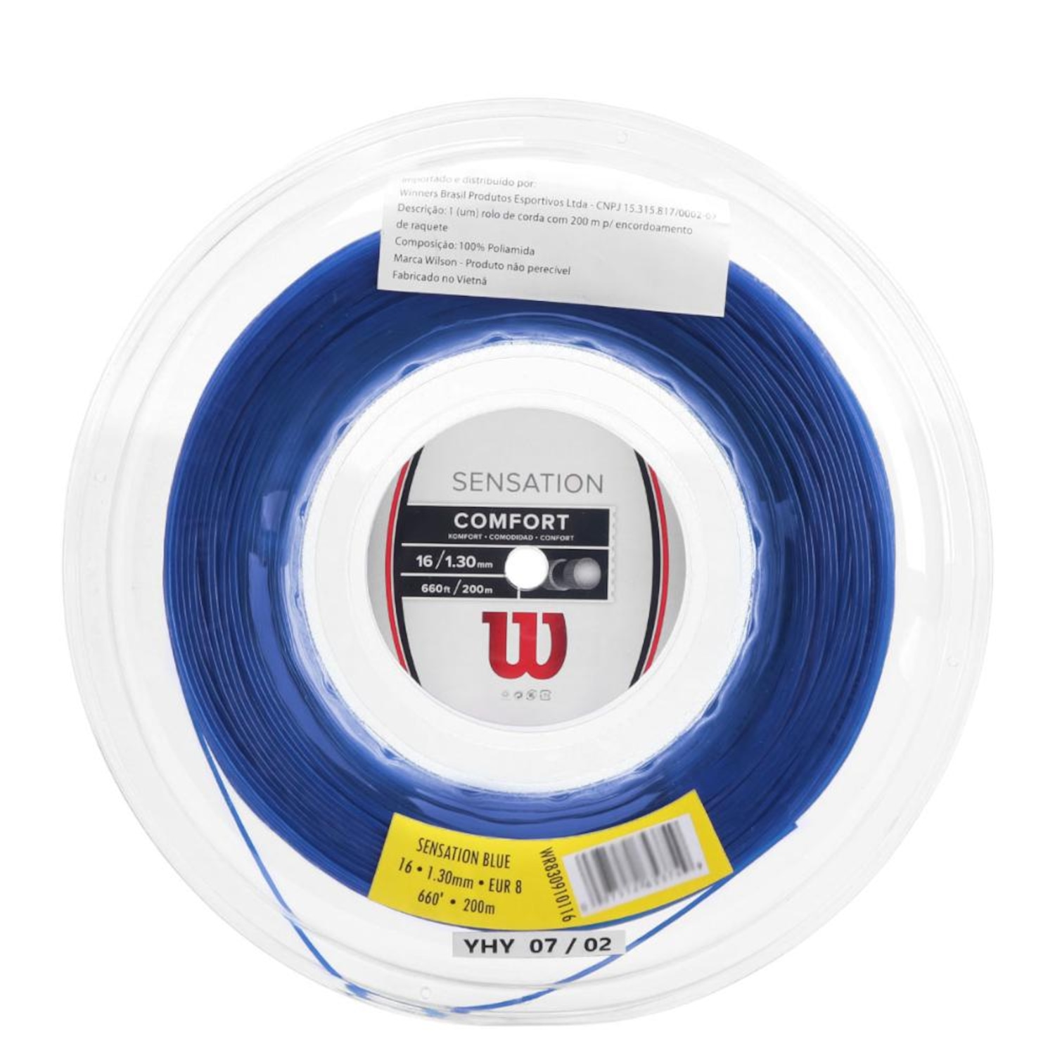 Corda Wilson Sensation Blue 16L 1.30mm Rolo com 200 Metros - Foto 1