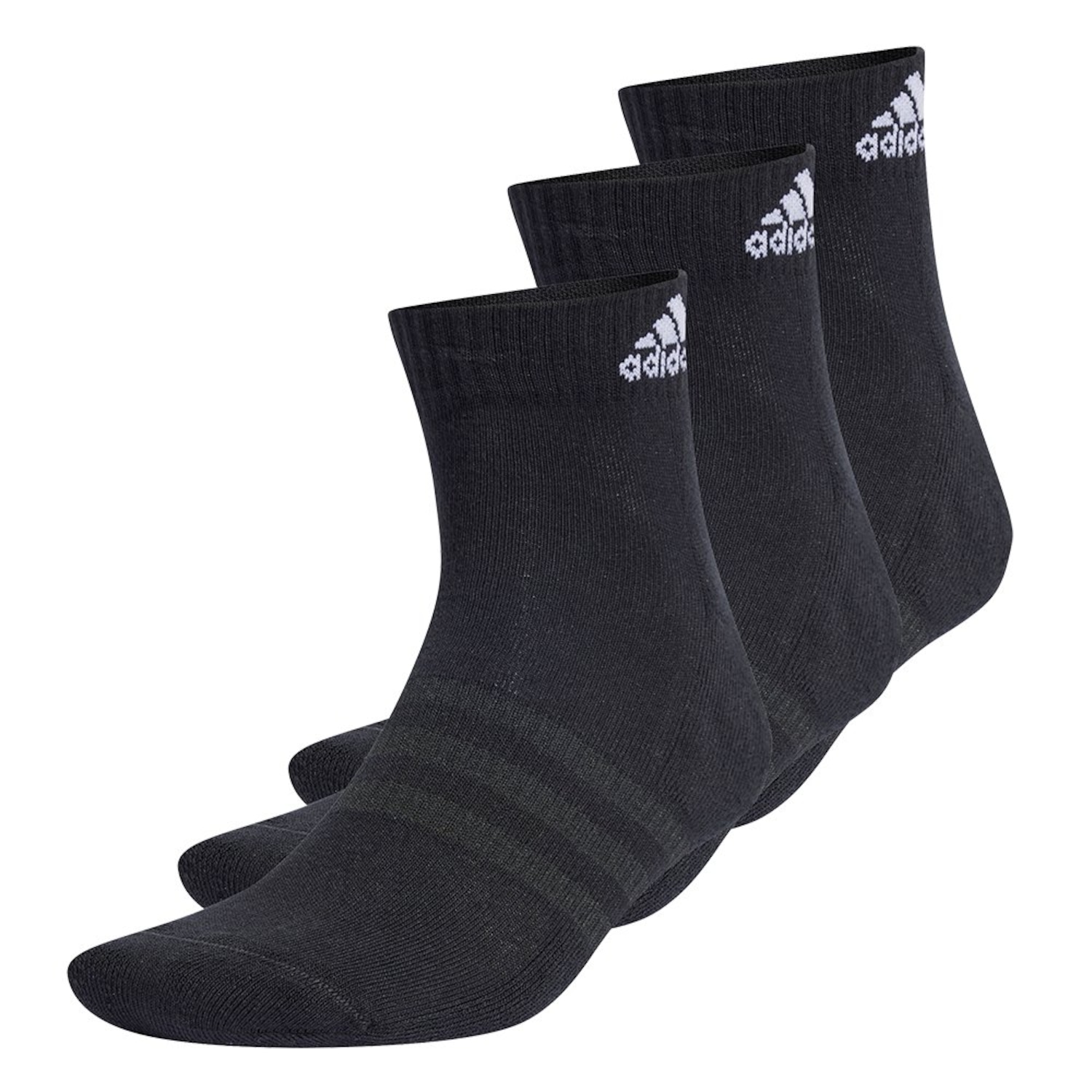Meia Cano Médio Adidas 3 Pack Cush Ankle - Foto 1