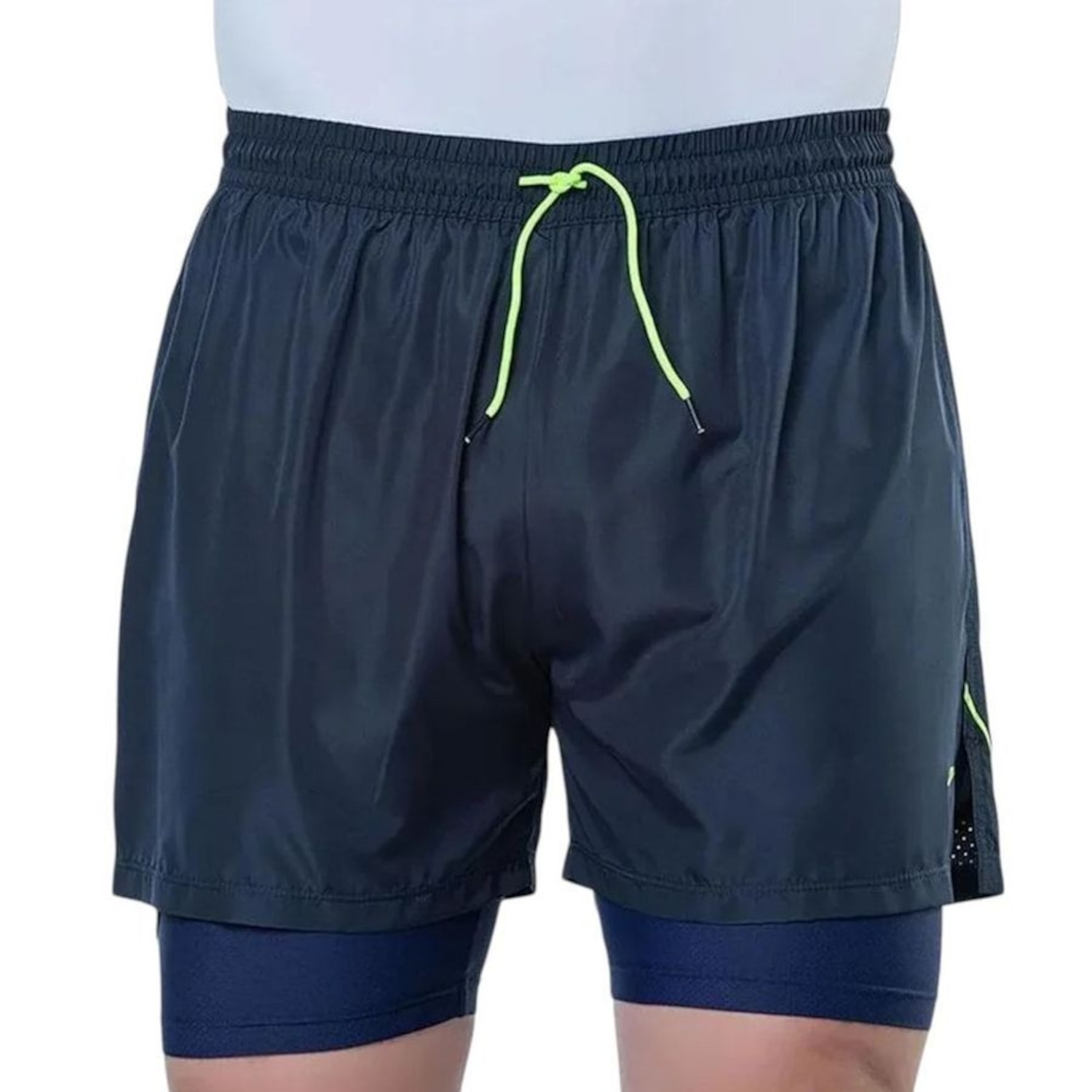 Short Elite Duplo Running Masculino - Foto 1