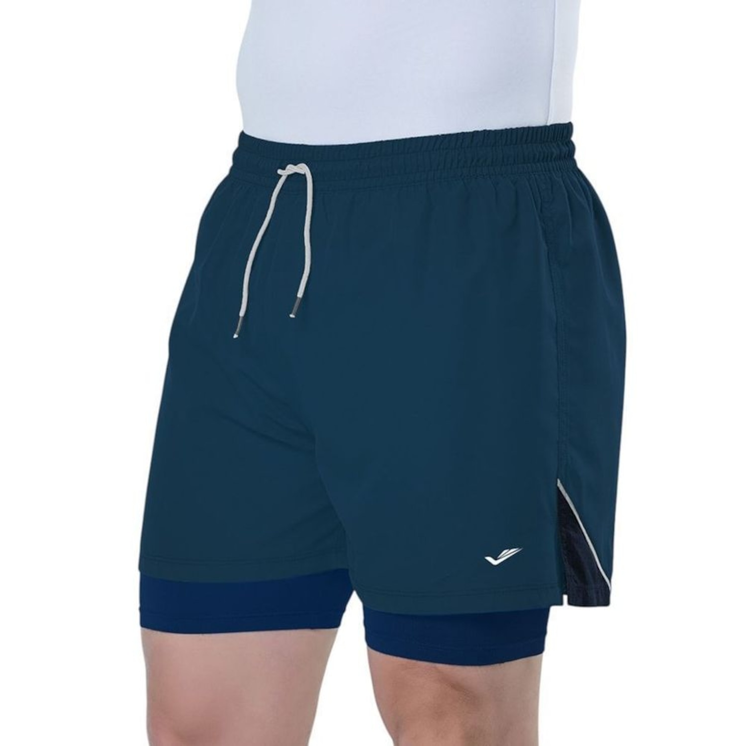 Short Elite Duplo Running Masculino - Foto 1